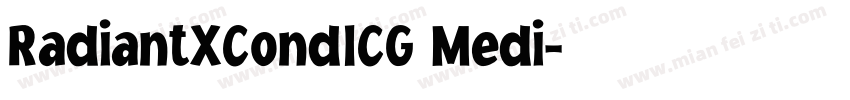 RadiantXCondICG Medi字体转换
